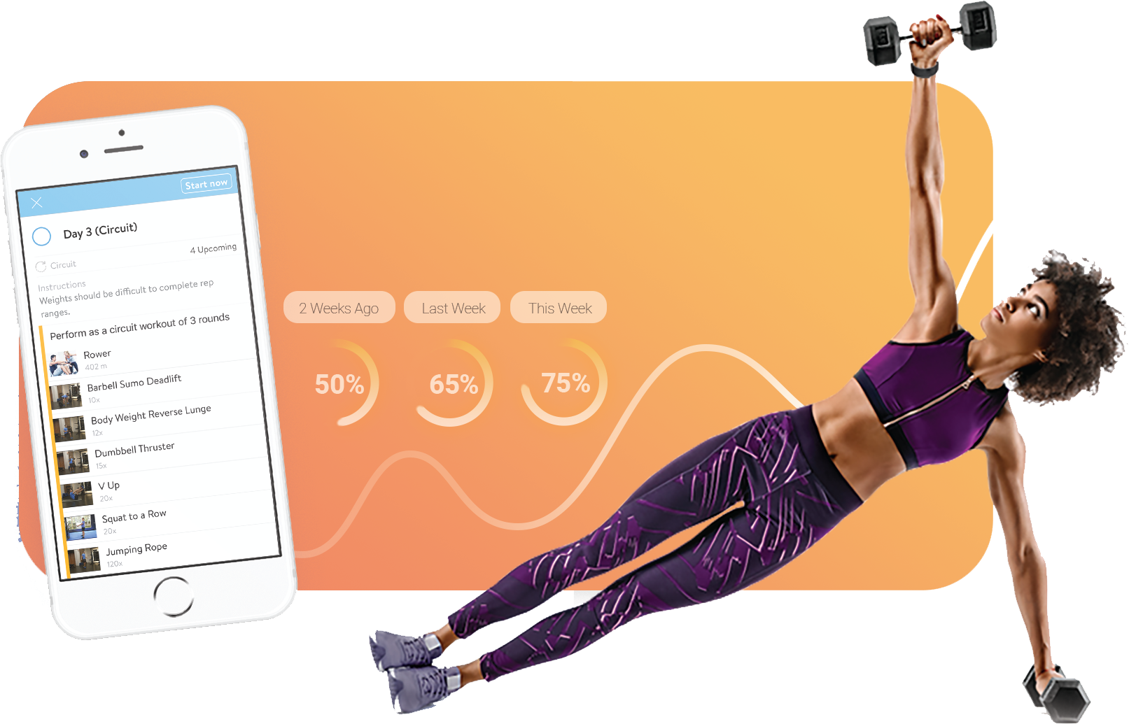 Gym Performance Fitnessprogramm - App Preview